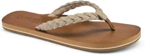Cobian Braided Pacifica Soft Strap Beach Flip Flop Sandals for Women with Full Arch Support
