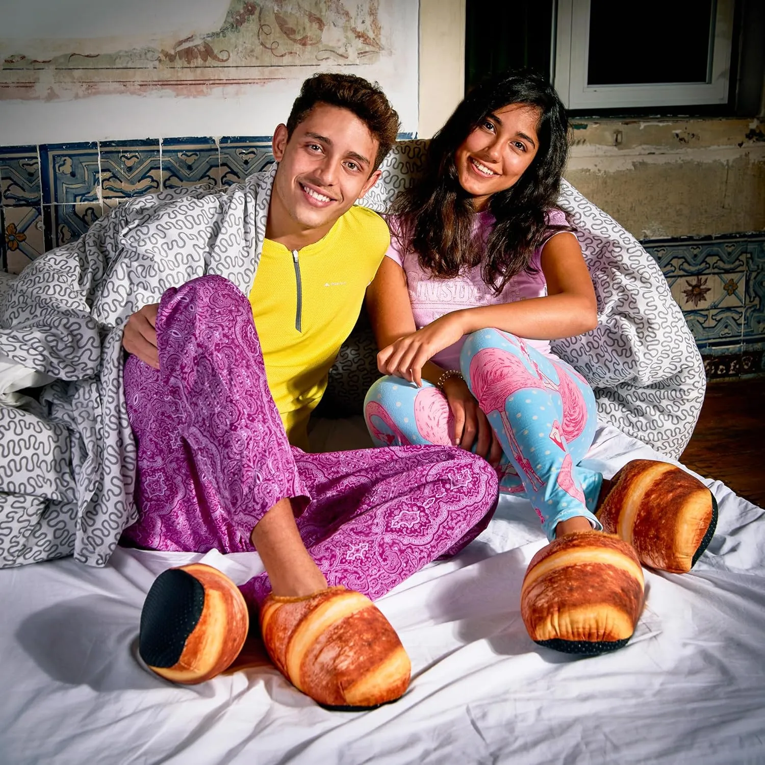 Coddies Loafers | Bread Slippers, Novelty Plush Slippers, Funny Gift for Men, Women & Kids
