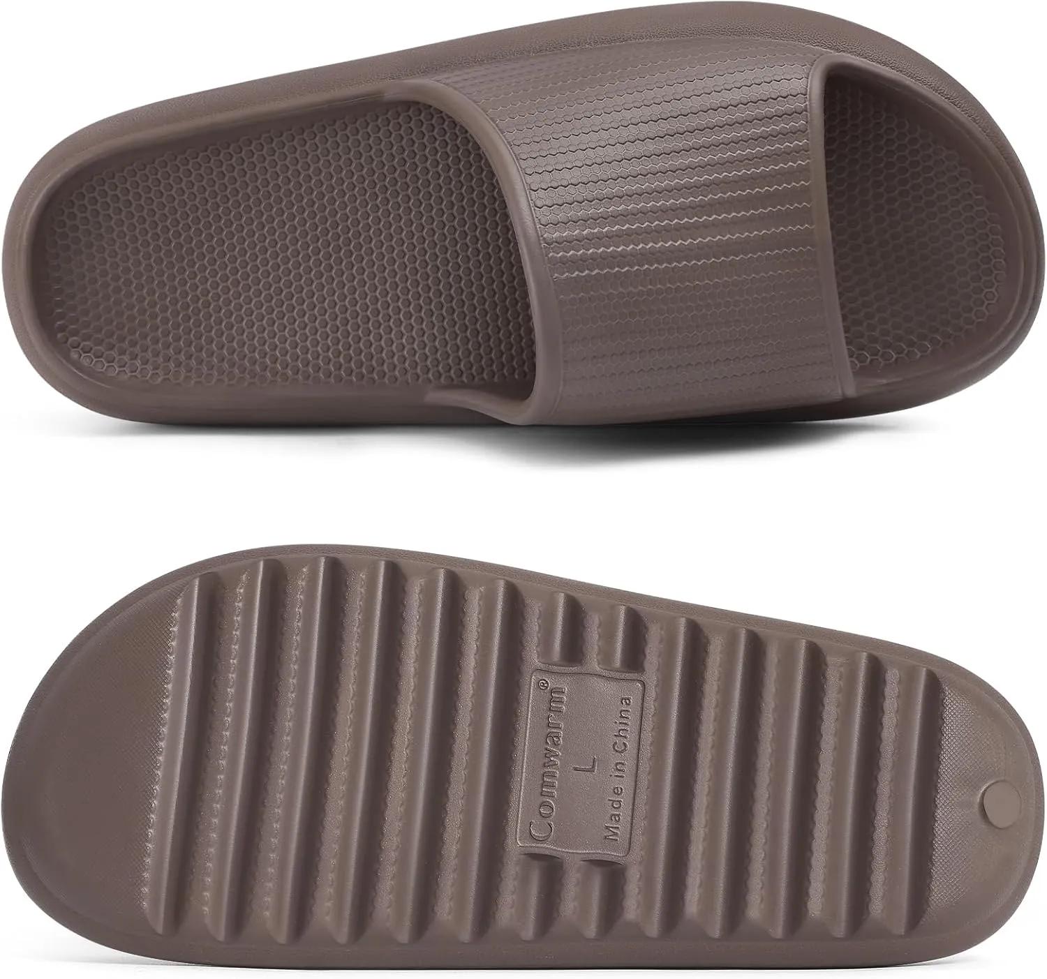 Comwarm Cloud Slide Sandals for Women Men Ultra Comfort Recovery Pillow Slippers Soft Summer Beach Shoes with Low Arch Support