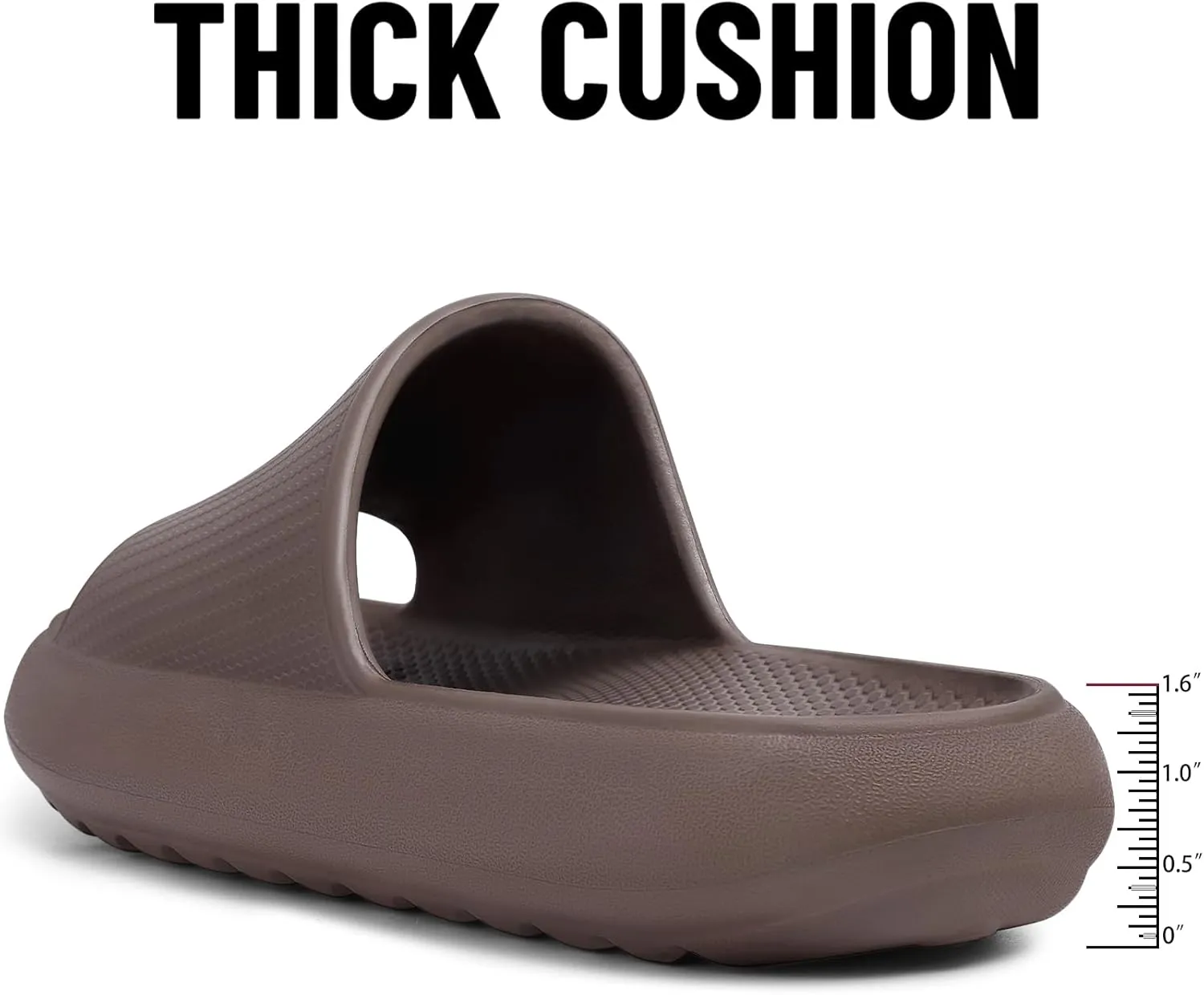 Comwarm Cloud Slide Sandals for Women Men Ultra Comfort Recovery Pillow Slippers Soft Summer Beach Shoes with Low Arch Support