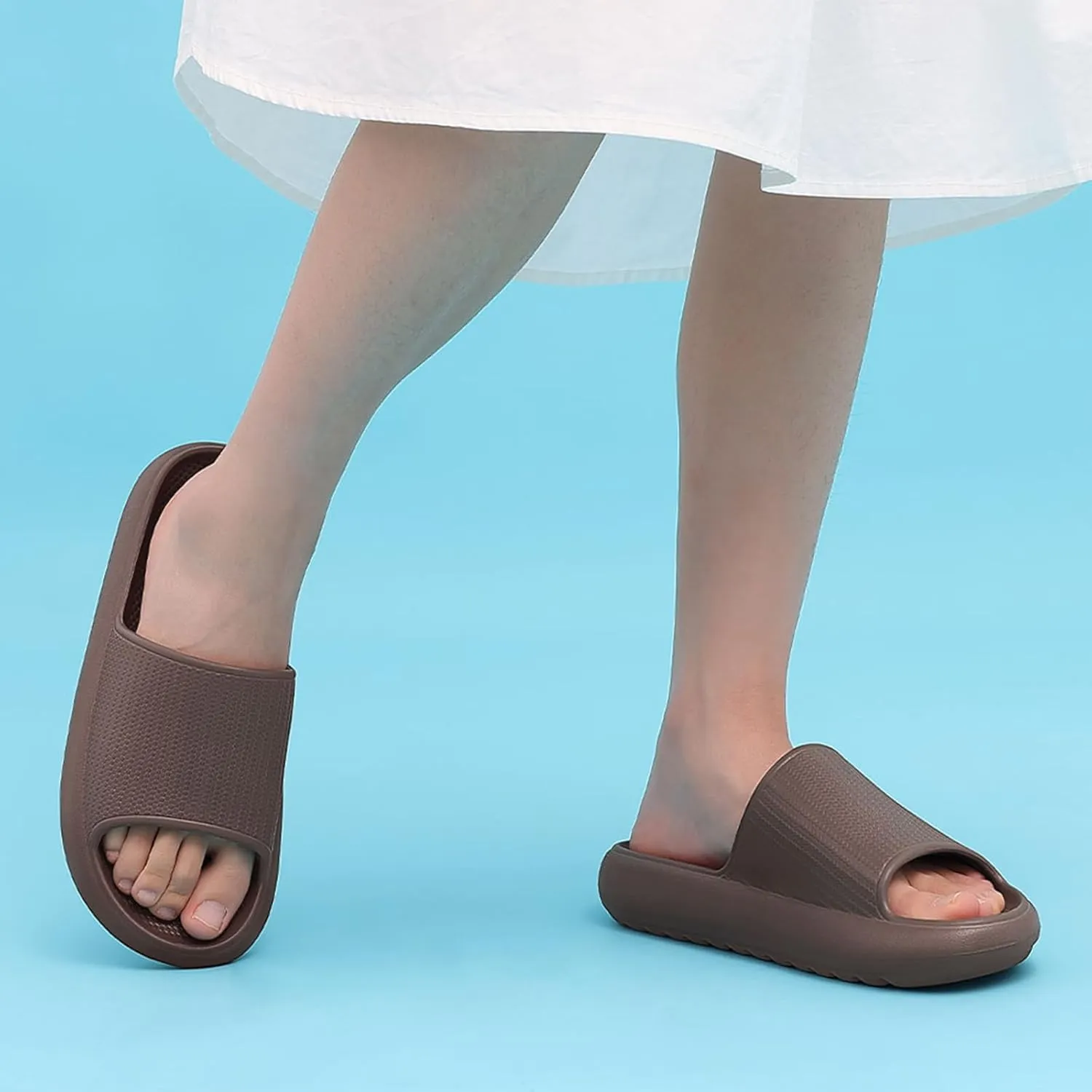 Comwarm Cloud Slide Sandals for Women Men Ultra Comfort Recovery Pillow Slippers Soft Summer Beach Shoes with Low Arch Support