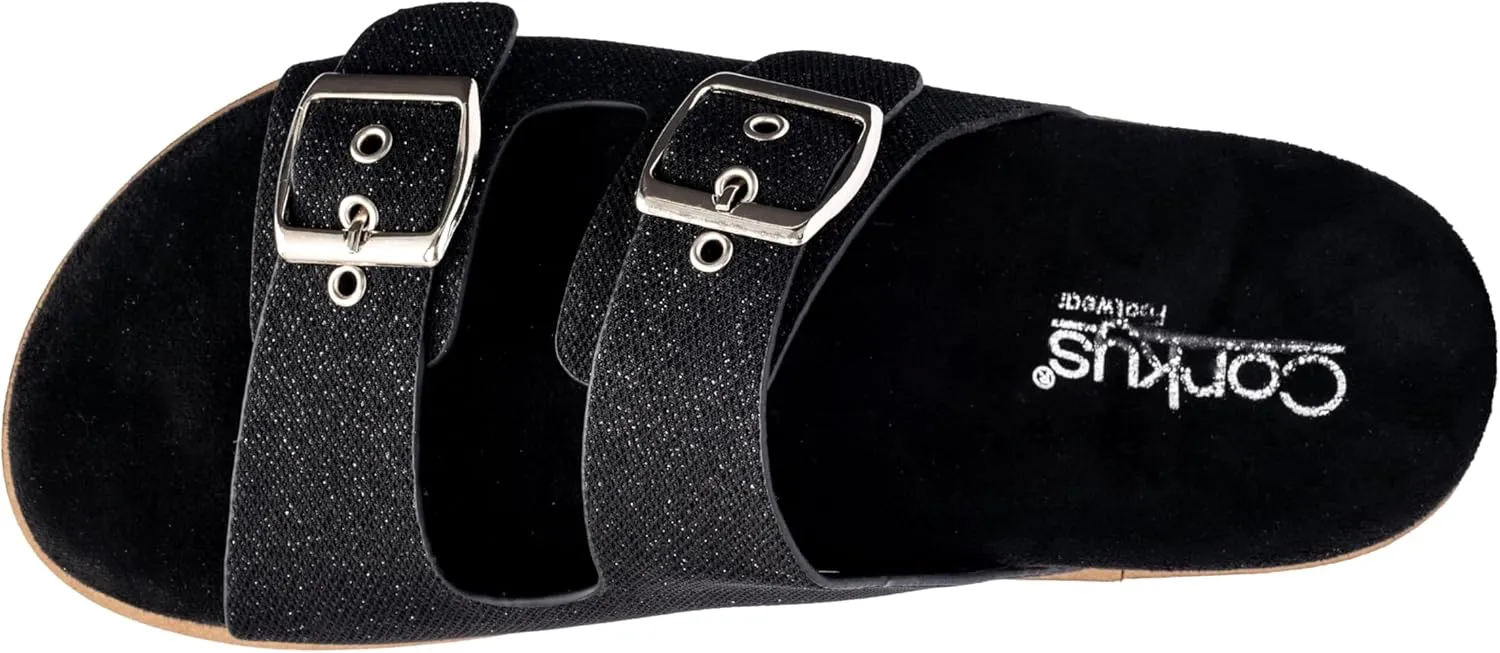 Corkys Footwear Women's Dash Sandals - Featuring Two Straps With Adjustable Buckles, A Soft Lined and Cushioned Insole, and All Day Wear - Chic and Trendy