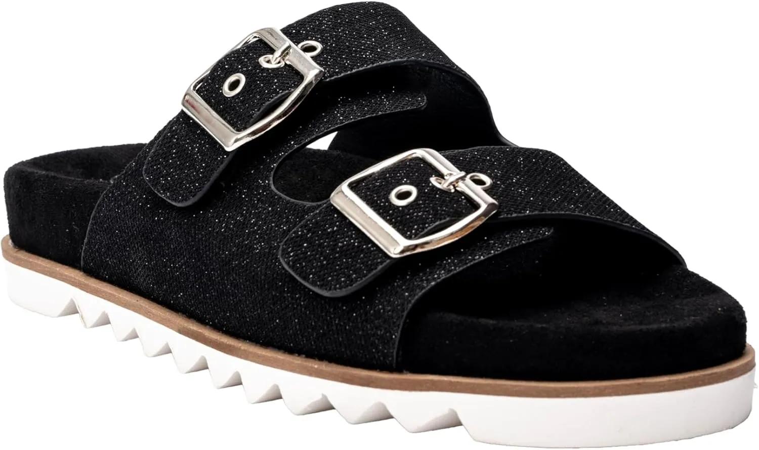 Corkys Footwear Women's Dash Sandals - Featuring Two Straps With Adjustable Buckles, A Soft Lined and Cushioned Insole, and All Day Wear - Chic and Trendy