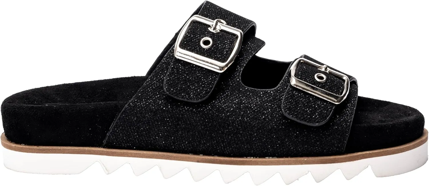 Corkys Footwear Women's Dash Sandals - Featuring Two Straps With Adjustable Buckles, A Soft Lined and Cushioned Insole, and All Day Wear - Chic and Trendy