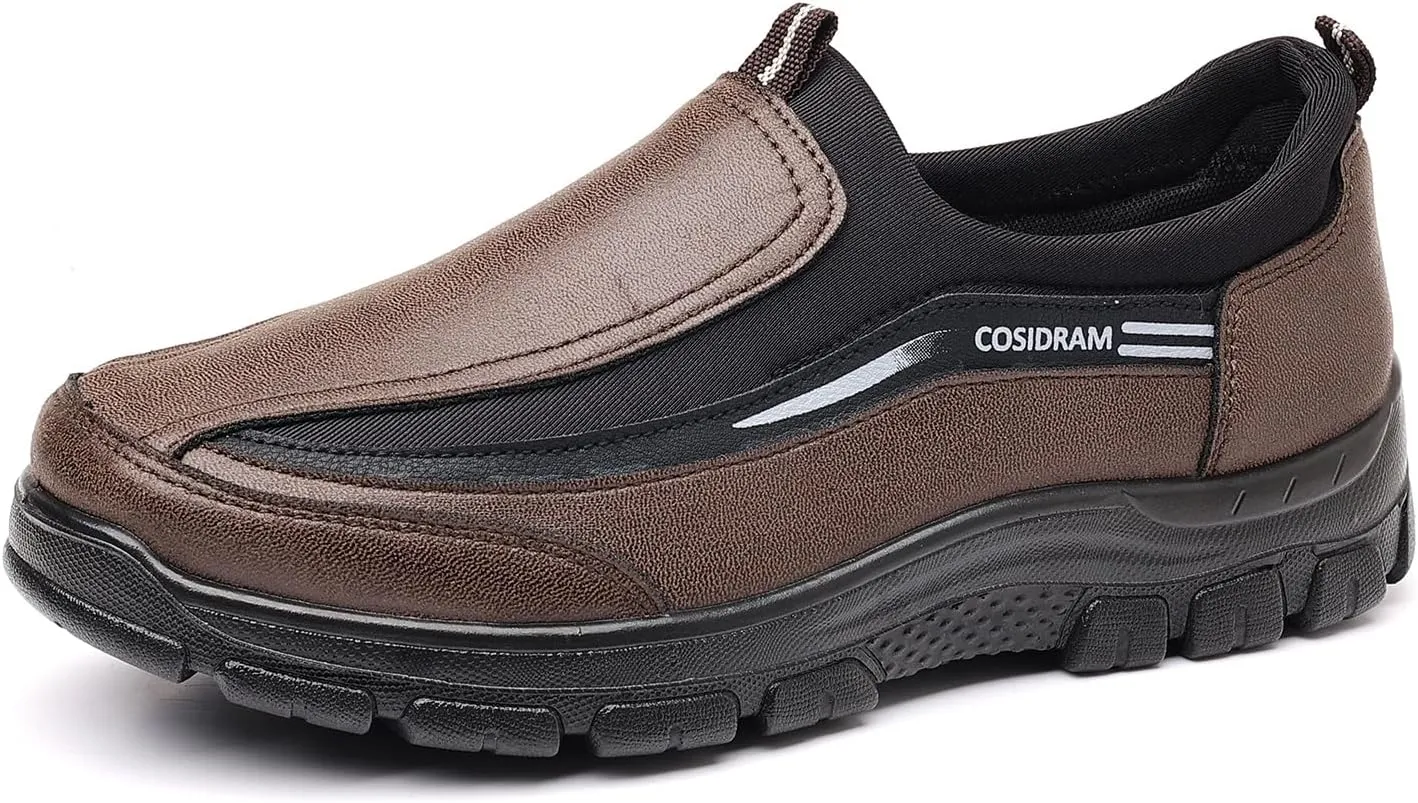 COSIDRAM Mens Casual Shoes Loafers Slip on Moccasin Comfort Soft Lightweight Daily Flats Sneakers