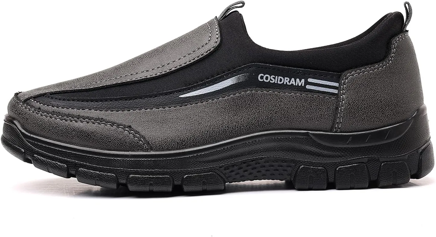 COSIDRAM Mens Casual Shoes Loafers Slip on Moccasin Comfort Soft Lightweight Daily Flats Sneakers