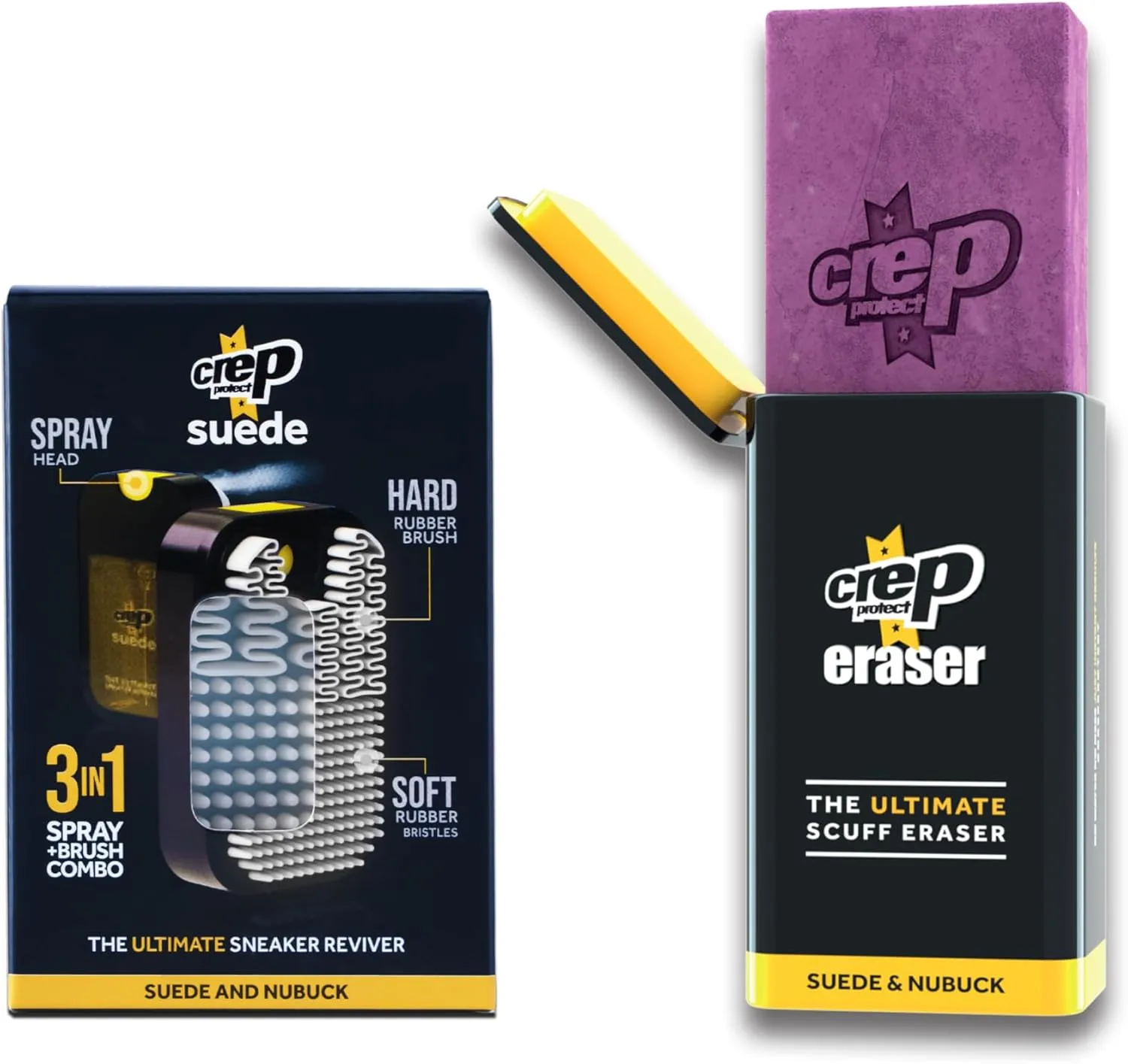 Crep Protect Suede Reviver & Ultimate Scuff Eraser - Sneaker Cleaner for Suede and Nubuck Shoes