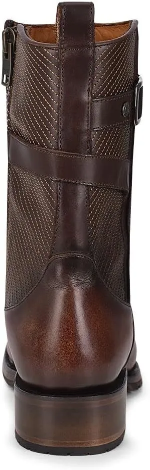 Cuadra Men's Boot in Bovine Leather Black with Zipper, 1J2JRS