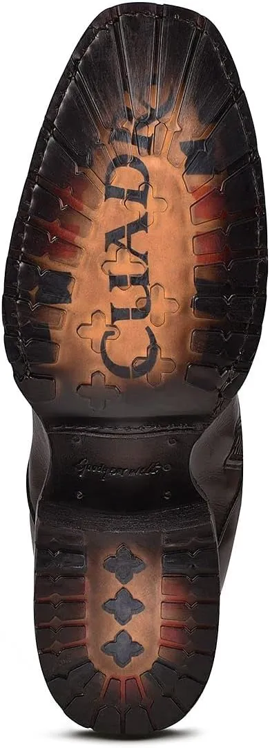 Cuadra Men's Boot in Bovine Leather Black with Zipper, 1J2JRS