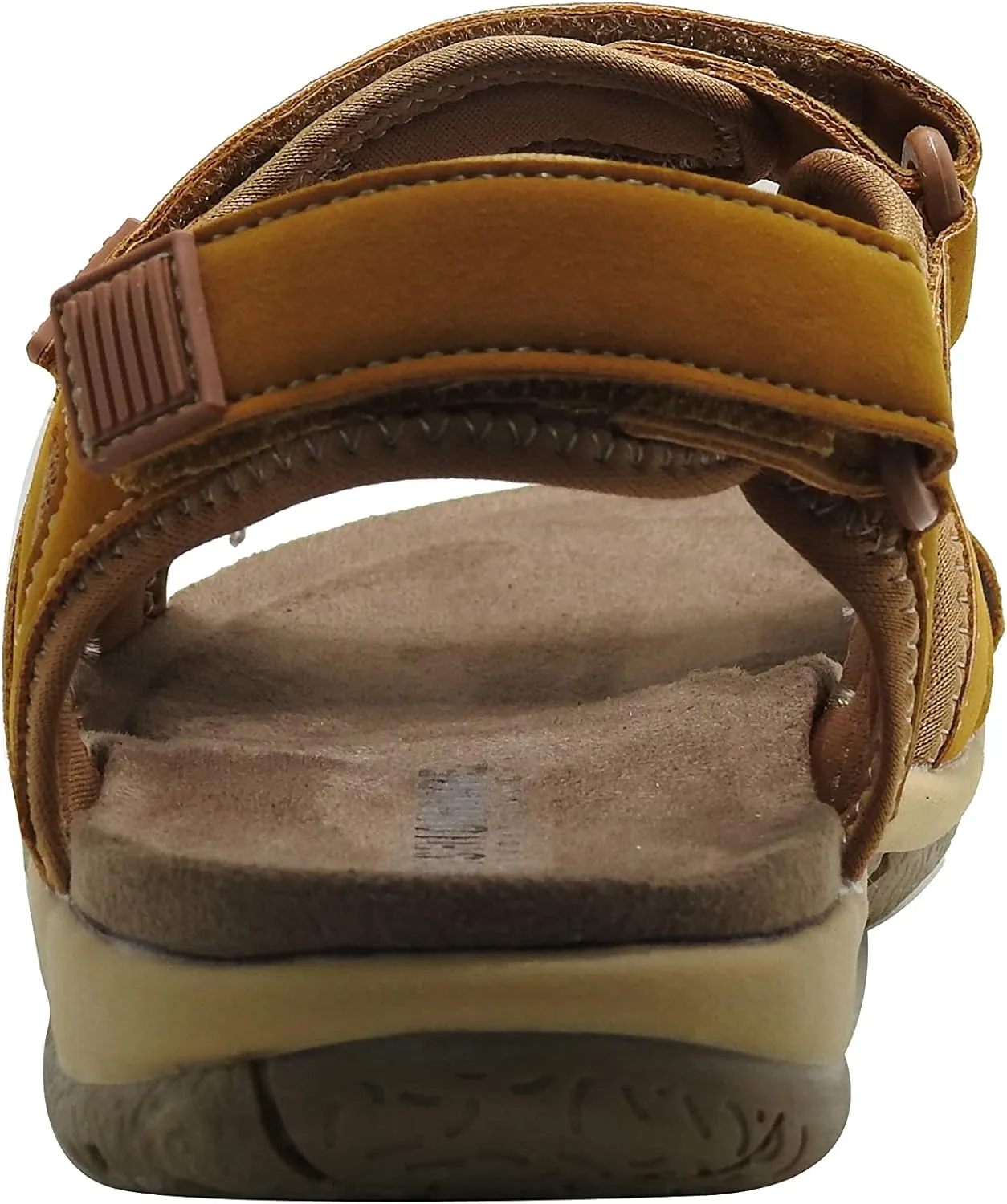 CUSHIONAIRE Women's Pace comfort footbed outdoor sandal with adjustable straps and  Memory Foam, Wide Widths Available