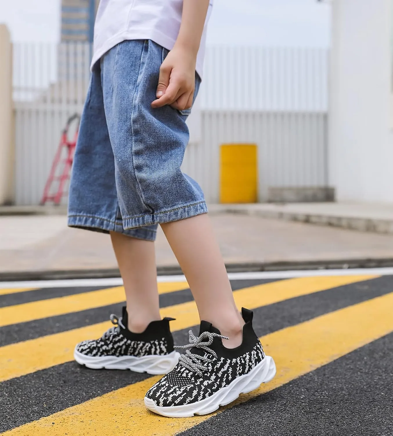 DADAWEN Toddler/Little Kid Boys Girls Lightweight Breathable Sneakers Strap Athletic Tennis Shoes for Running Walking