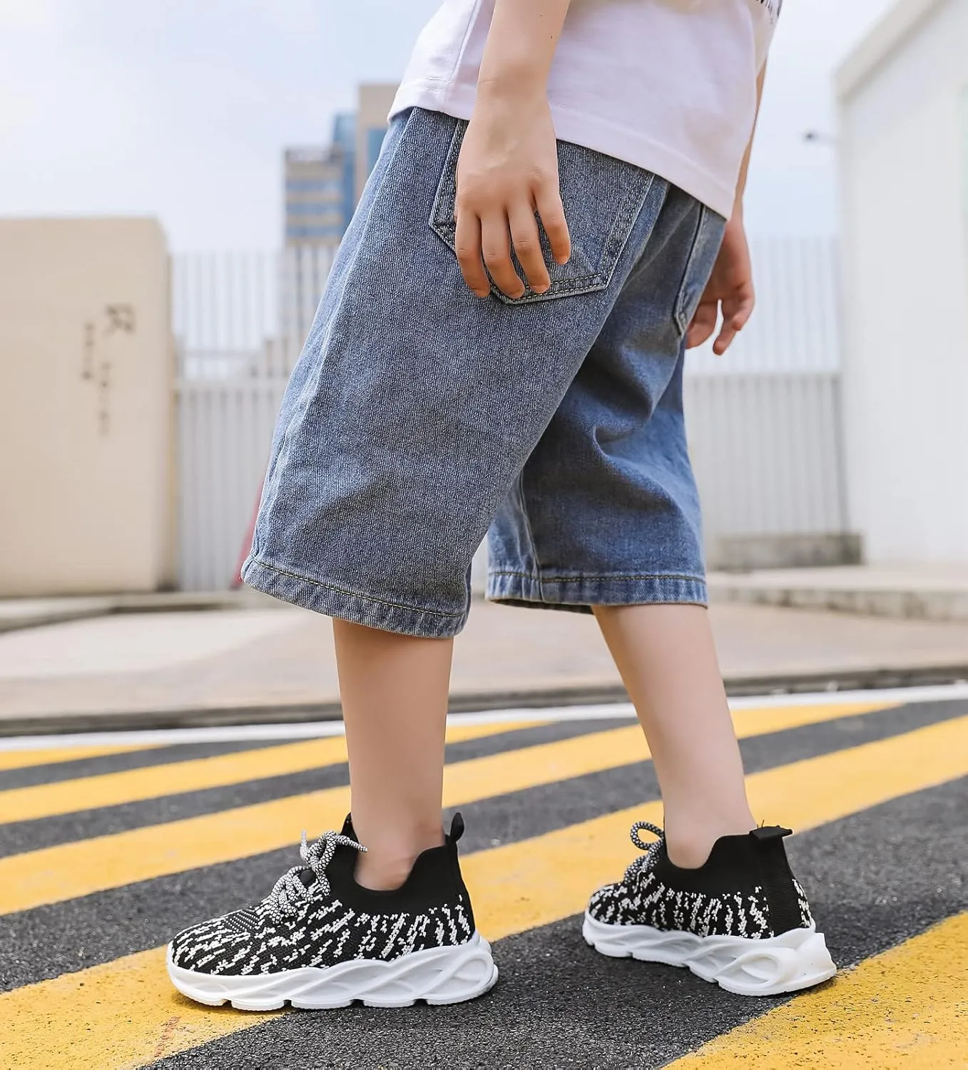 DADAWEN Toddler/Little Kid Boys Girls Lightweight Breathable Sneakers Strap Athletic Tennis Shoes for Running Walking