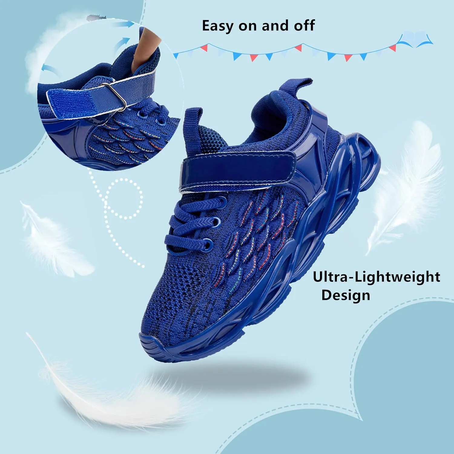 DADAWEN Toddler/Little Kid Sneakers for Boys Girls Lightweight Breathable Sports Athletic Running Tennis Shoes