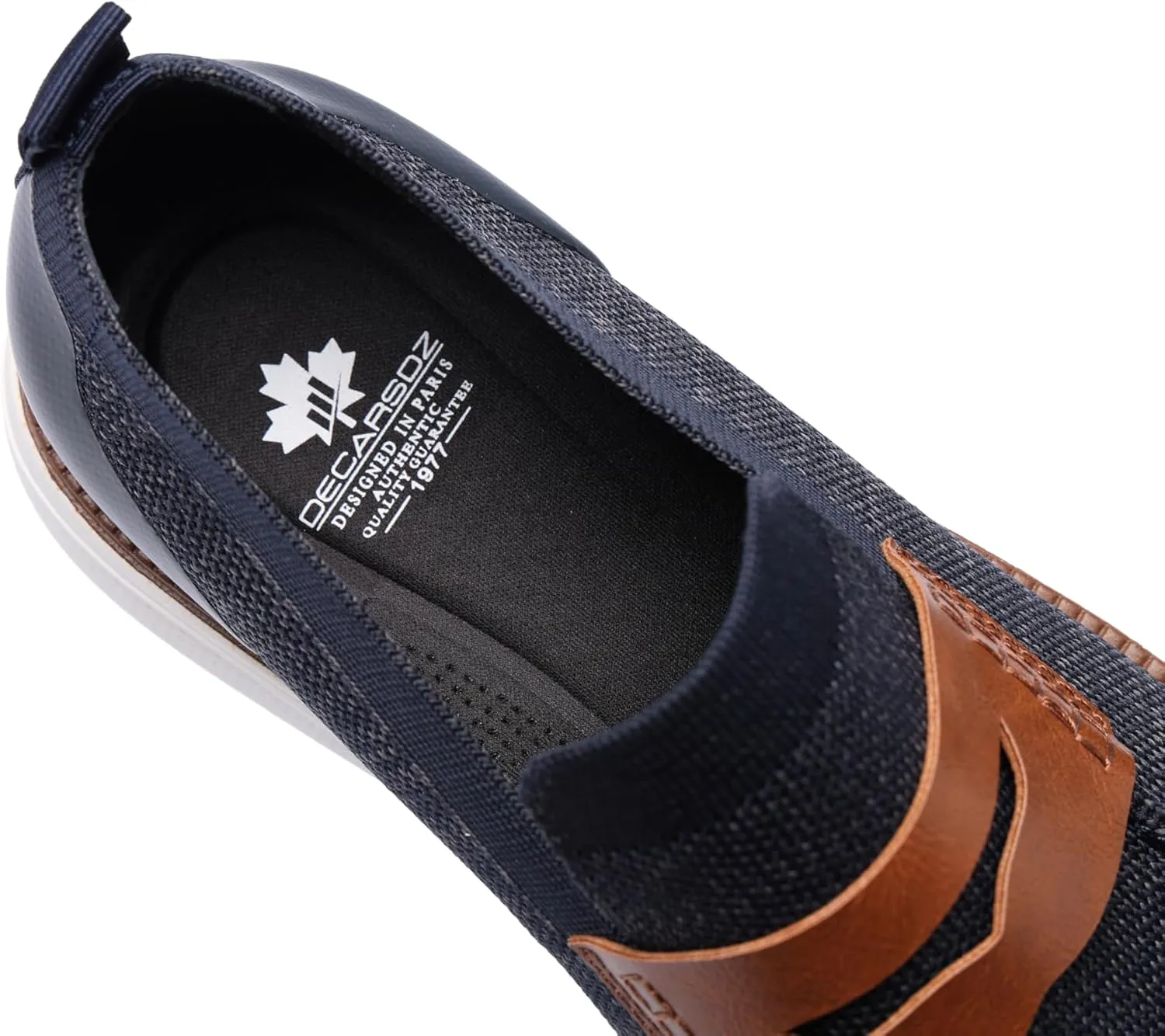 DECARSDZ Mens Casual Loafers Shoes Walking Sneakers Mesh Business Oxfords Work Lightweight Shoes Lightweight Slip-on Shoes