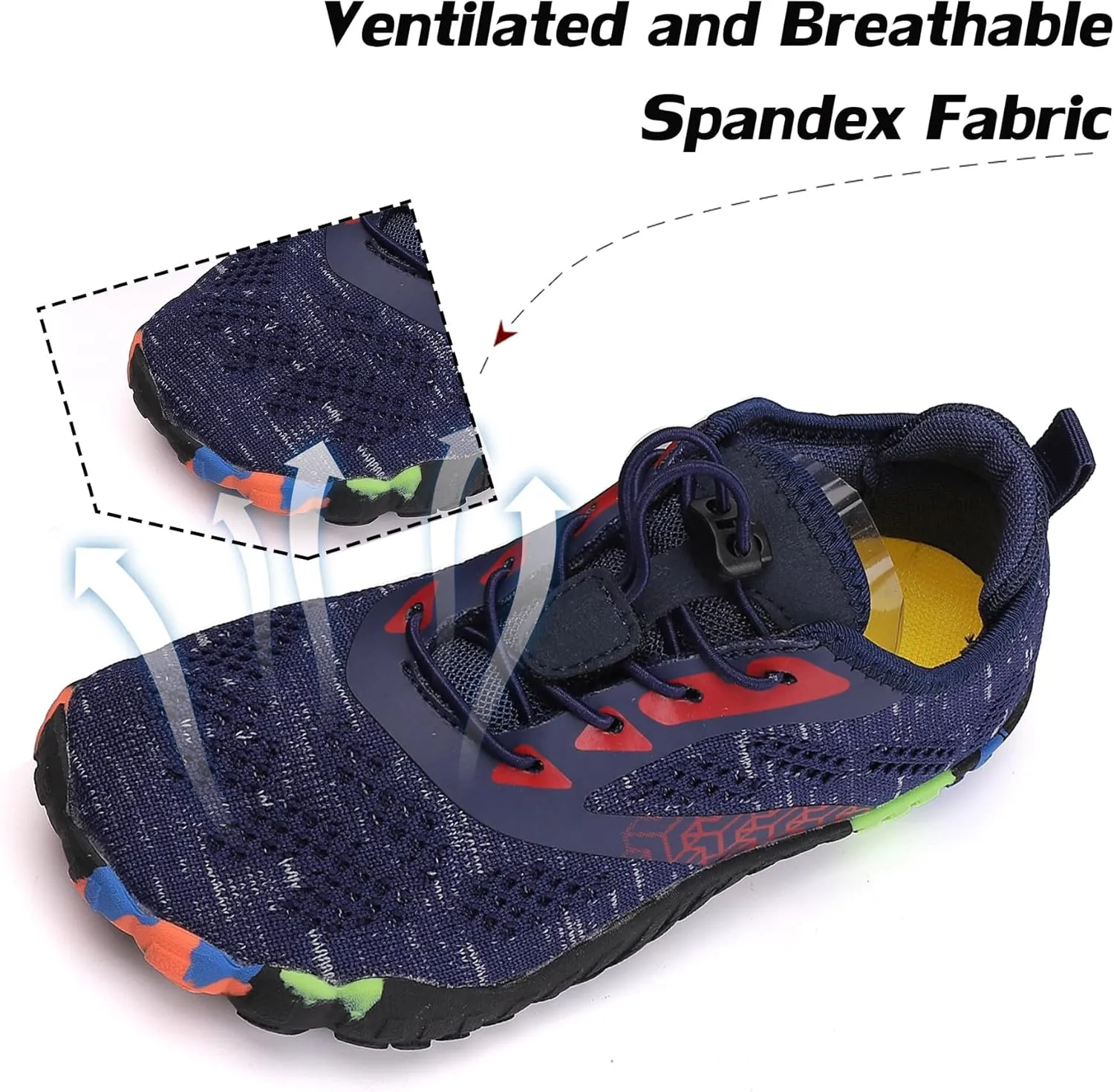 DimaiGlobal Kids Barefoot Shoes Boys Trail Running Shoes Girls Running Shoes Sneakers Athletic Tennis Shoes Toddler Little Kid Big Kid