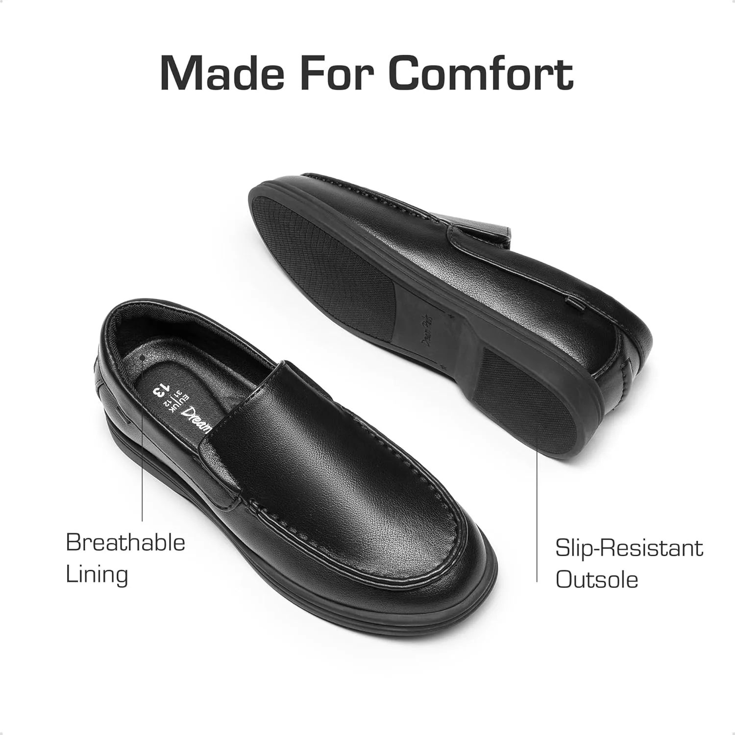 DREAM PAIRS Boys Dress Shoes Slip-On Loafers Casual Flat Shoes (Toddler/Little Kid/Big Kid)