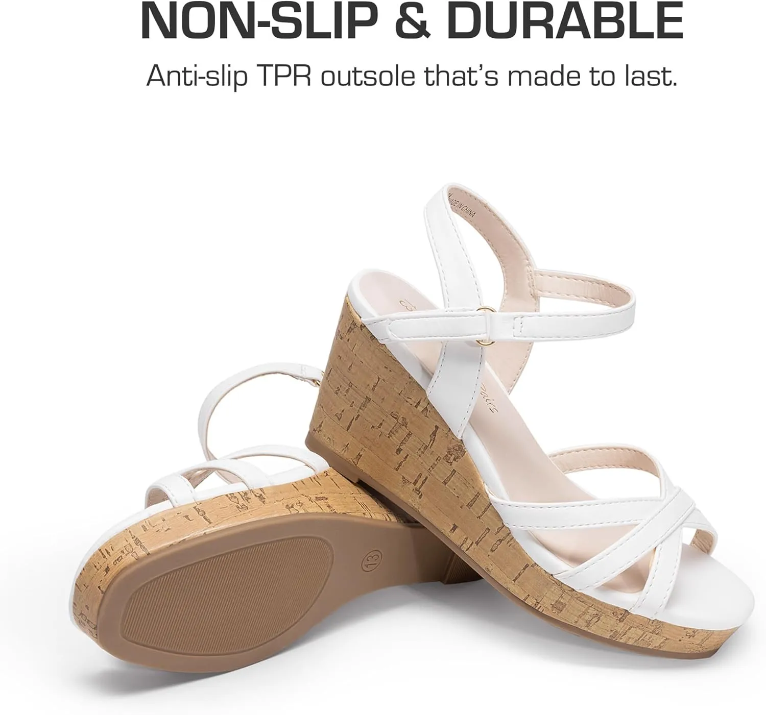 DREAM PAIRS Girls Wedge Sandals Flatform Open Toe Summer Platform Sandals Flower Wedding Party for Little Kid/Big Kid