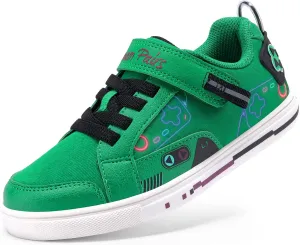 DREAM PAIRS Toddler Boys Sneakers Little Kids Shoes Playful Fun Cartoon Causal Walking Non-Slip Hook and Loop