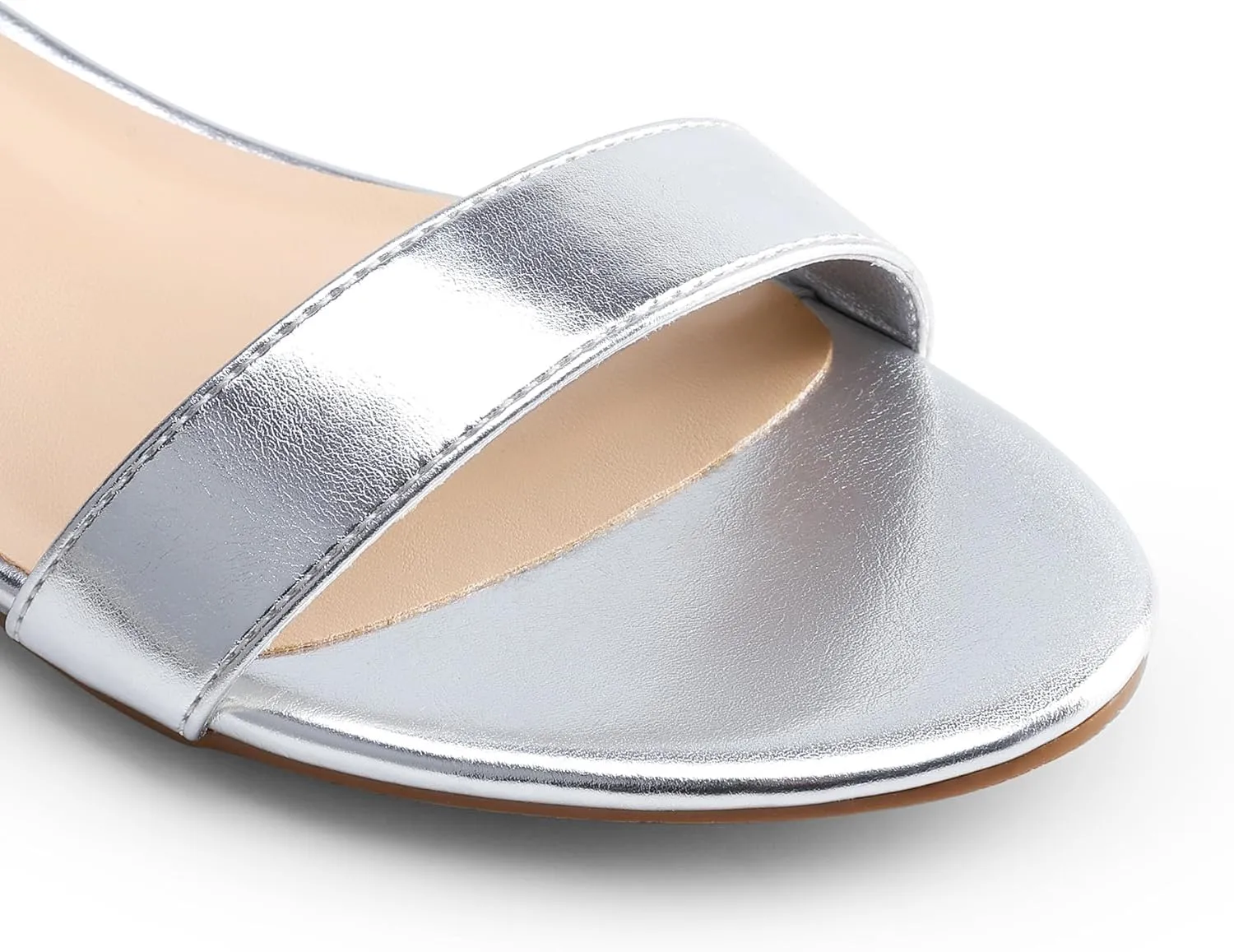 DREAM PAIRS Women Black White Nude Clear Sandals Low Heel Dressy Sandals Ankle Strap Open Toe Chunky Block Heeled Summer Classic Comfortable Flat Shoes