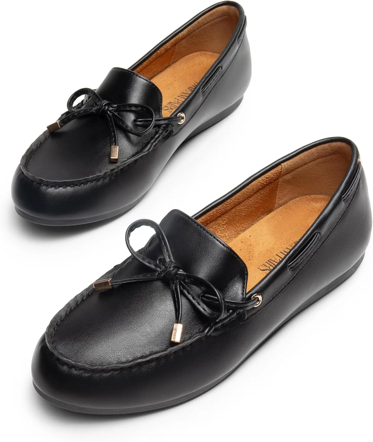 DREAM PAIRS Women's Loafers Comfortable Dressy Slip-on Business Casual Work Shoes Bow-Knot Office Driving Round Toe Flats Loafers