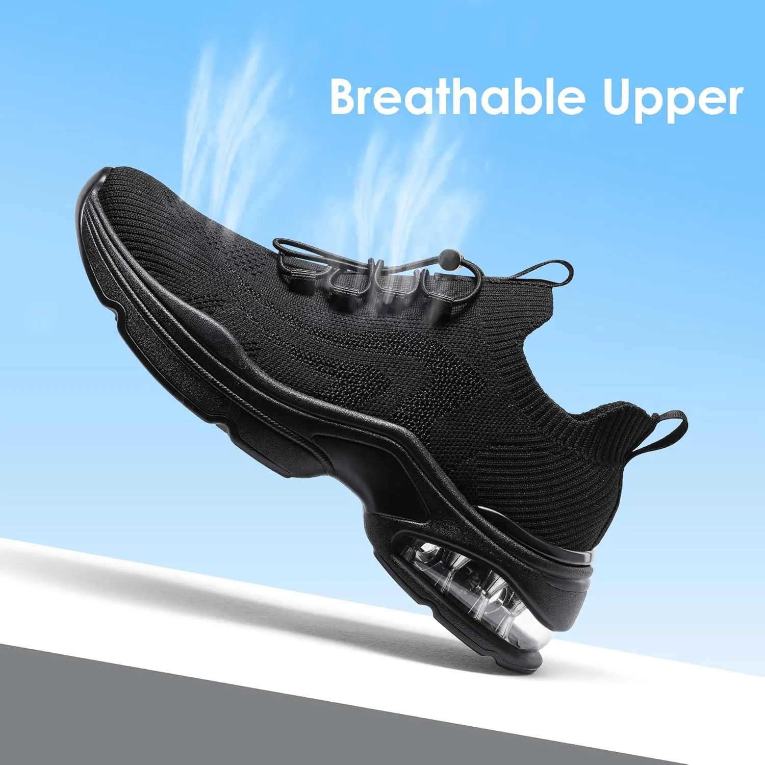 DREAM PAIRS Women's Slip On Walking Sneakers, Air Cushion Tennis Shoes, Slip Resistant Athletic Footwear for Nurse, Casual, Gym Workout