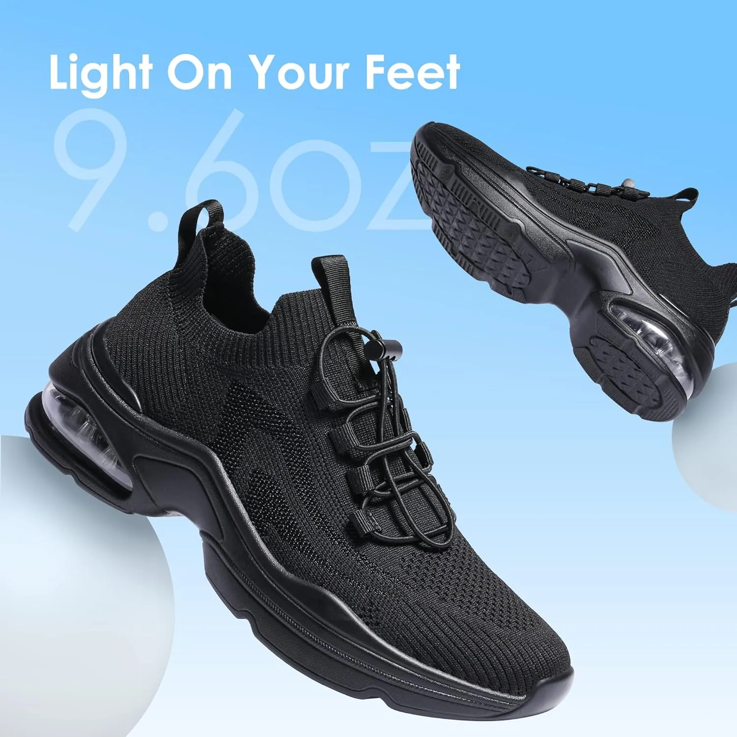 DREAM PAIRS Women's Slip On Walking Sneakers, Air Cushion Tennis Shoes, Slip Resistant Athletic Footwear for Nurse, Casual, Gym Workout