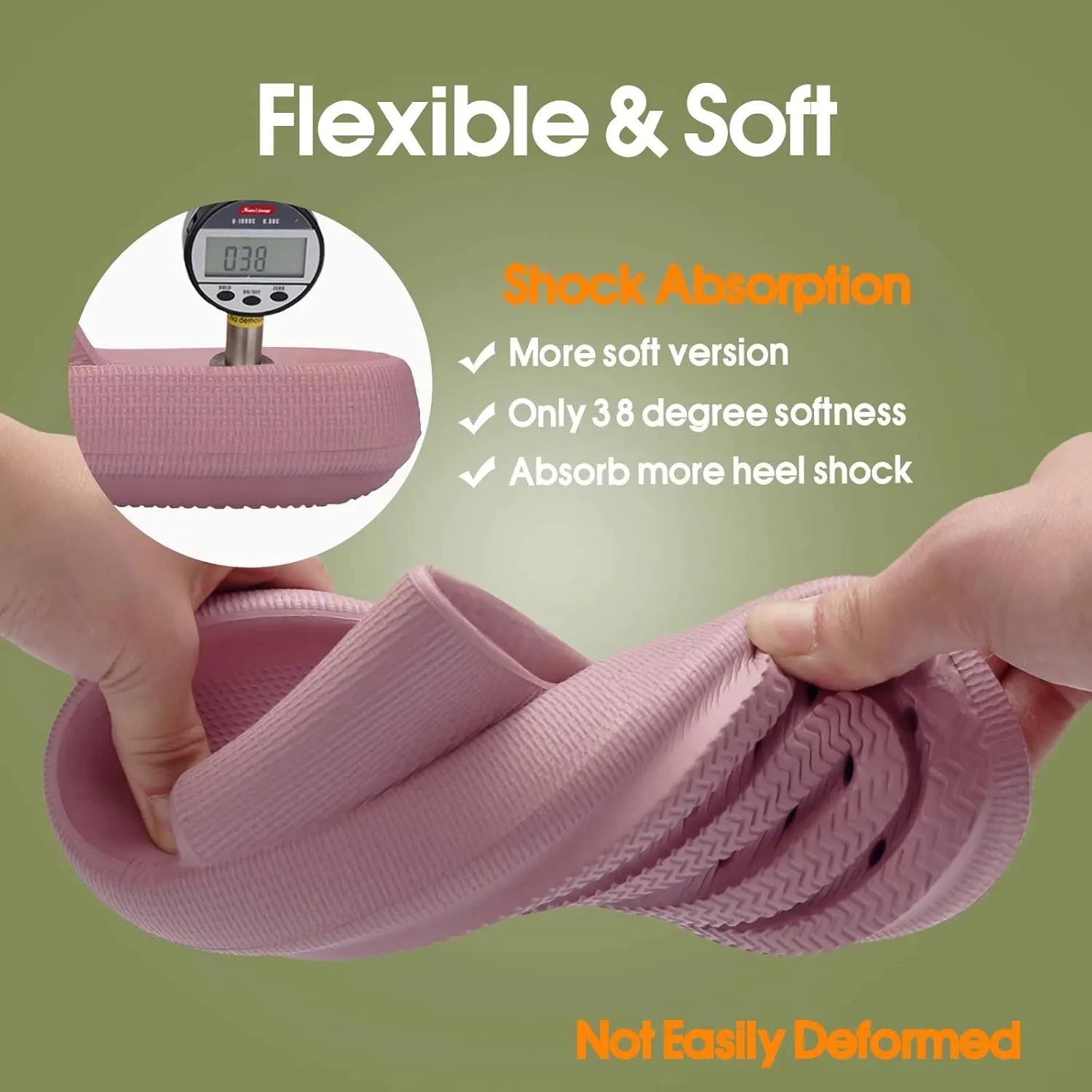 EQUICK Cloud Slides Pillow Slippers for Women and Men | Shower Slippers Bathroom Sandals | Ultra Soft | Cushioned Thick Sole | Indoor & Outdoor