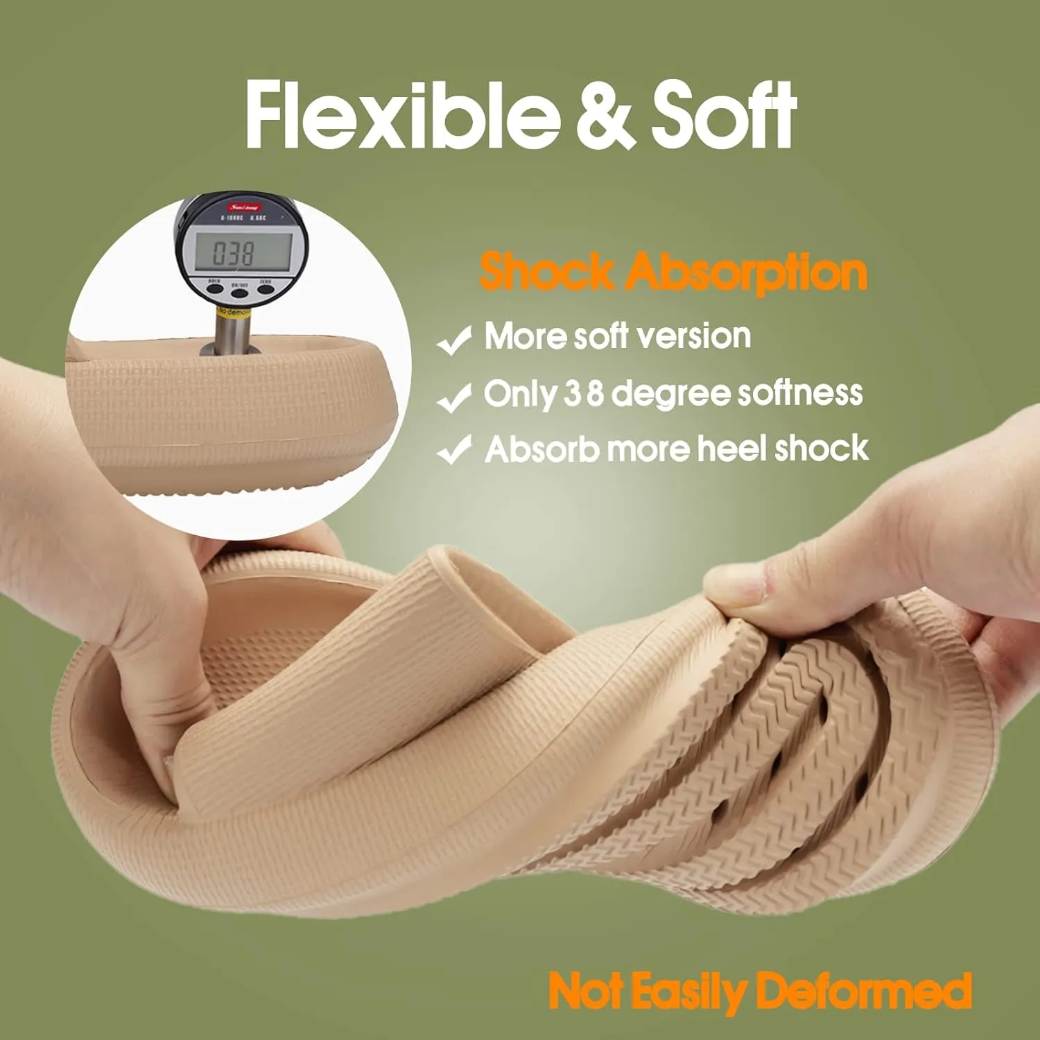 EQUICK Cloud Slides Pillow Slippers for Women and Men | Shower Slippers Bathroom Sandals | Ultra Soft | Cushioned Thick Sole | Indoor & Outdoor