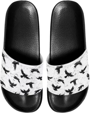EVA Single Band Women Slides Sandals Beach Casual Sandals Soft Bathroom Shower Open Toe Slippers