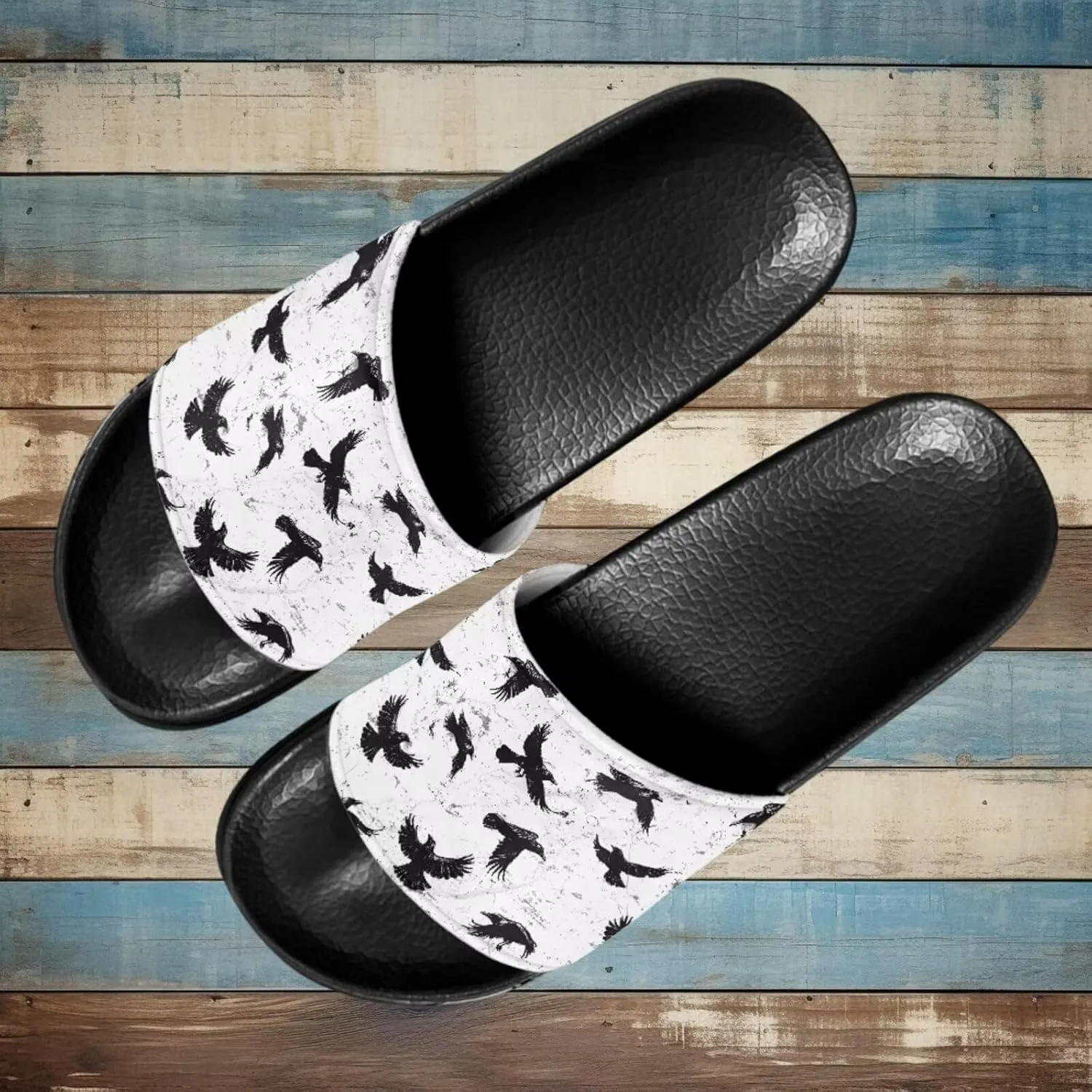 EVA Single Band Women Slides Sandals Beach Casual Sandals Soft Bathroom Shower Open Toe Slippers