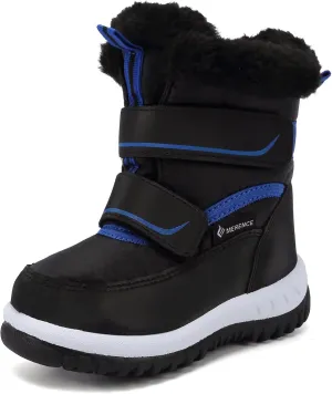FANTURE Winter Snow Boots for Boy and Girl Outdoor with Fur Lined(Toddler/Little Kids)