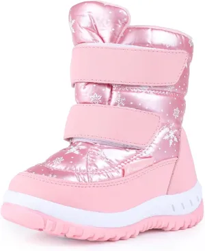 FANTURE Winter Snow Boots for Boy and Girl Outdoor with Fur Lined(Toddler/Little Kids)