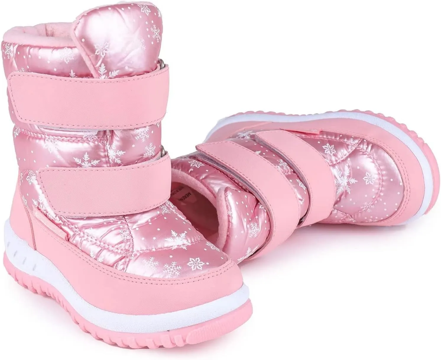 FANTURE Winter Snow Boots for Boy and Girl Outdoor with Fur Lined(Toddler/Little Kids)
