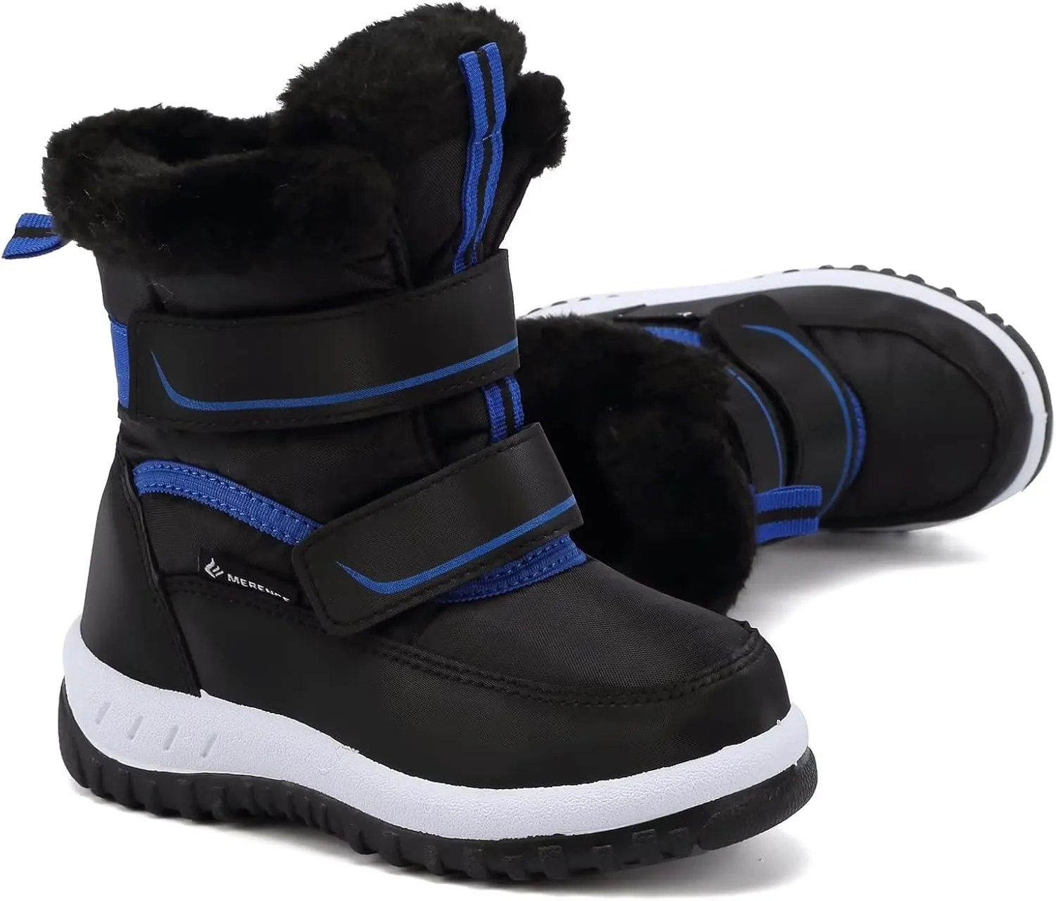 FANTURE Winter Snow Boots for Boy and Girl Outdoor with Fur Lined(Toddler/Little Kids)