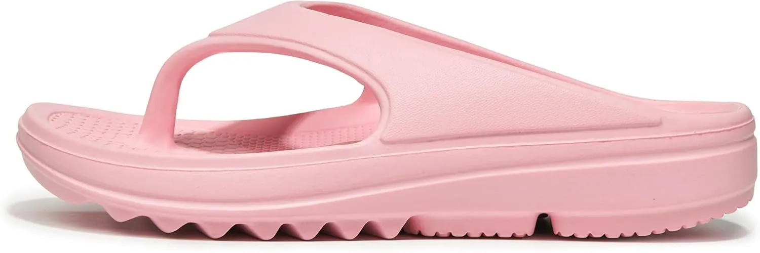 Flip Flops for Women, Orthotic Lightweight Beach Slides Sandals Anti Slip Shower Slippers with Ultra Soft Arch Support Non-Slip