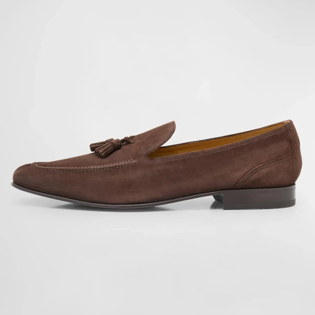 FSJ Men's Retro Round Toe Tassel Loafers Suede Fashion Casual Slip-On Flats Comfortable Driving Luxury Wedding Prom Moccasin Shoes Size 4-16 US