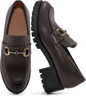 FUDYNMALC Platform Loafers for Women Dress: Casual Comfortable Slip On Chunky Shoes 2025 Walking Penny Footwear for Work Business