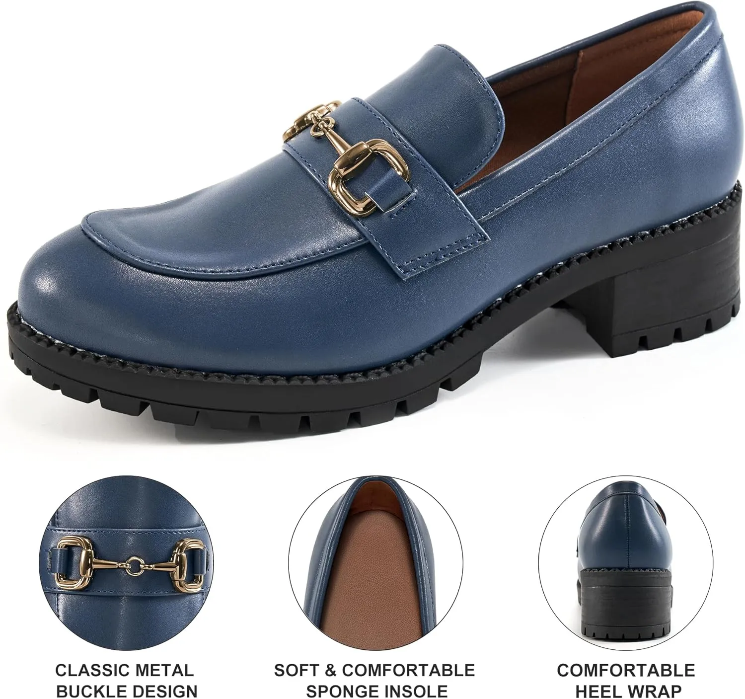 FUDYNMALC Platform Loafers for Women Dress: Casual Comfortable Slip On Chunky Shoes 2025 Walking Penny Footwear for Work Business