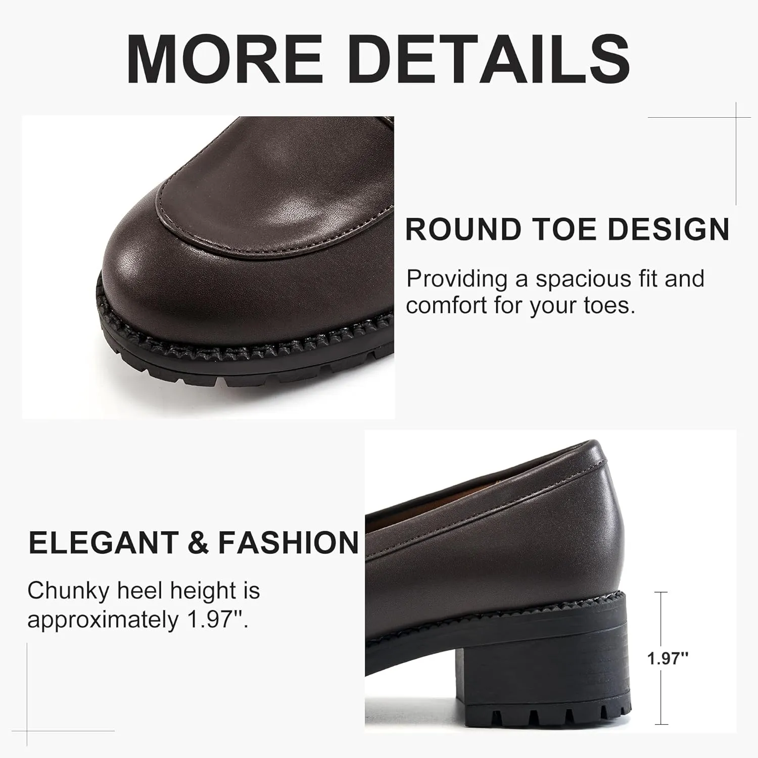 FUDYNMALC Platform Loafers for Women Dress: Casual Comfortable Slip On Chunky Shoes 2025 Walking Penny Footwear for Work Business