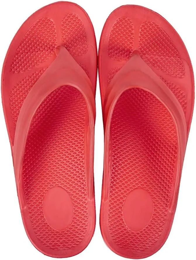 FUNKYMONKEY Women's Thong Flip Flop Ultra Soft Arch Support Sandals