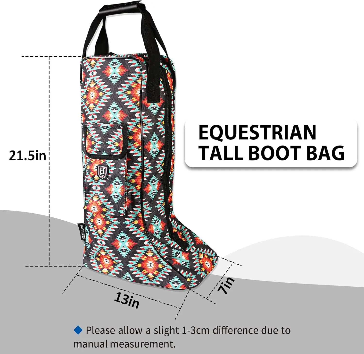Harrison Howard Tall Boot Carry Bag Protect Rider Boots for Shows Competition Travel Long-lasting Boot Bag