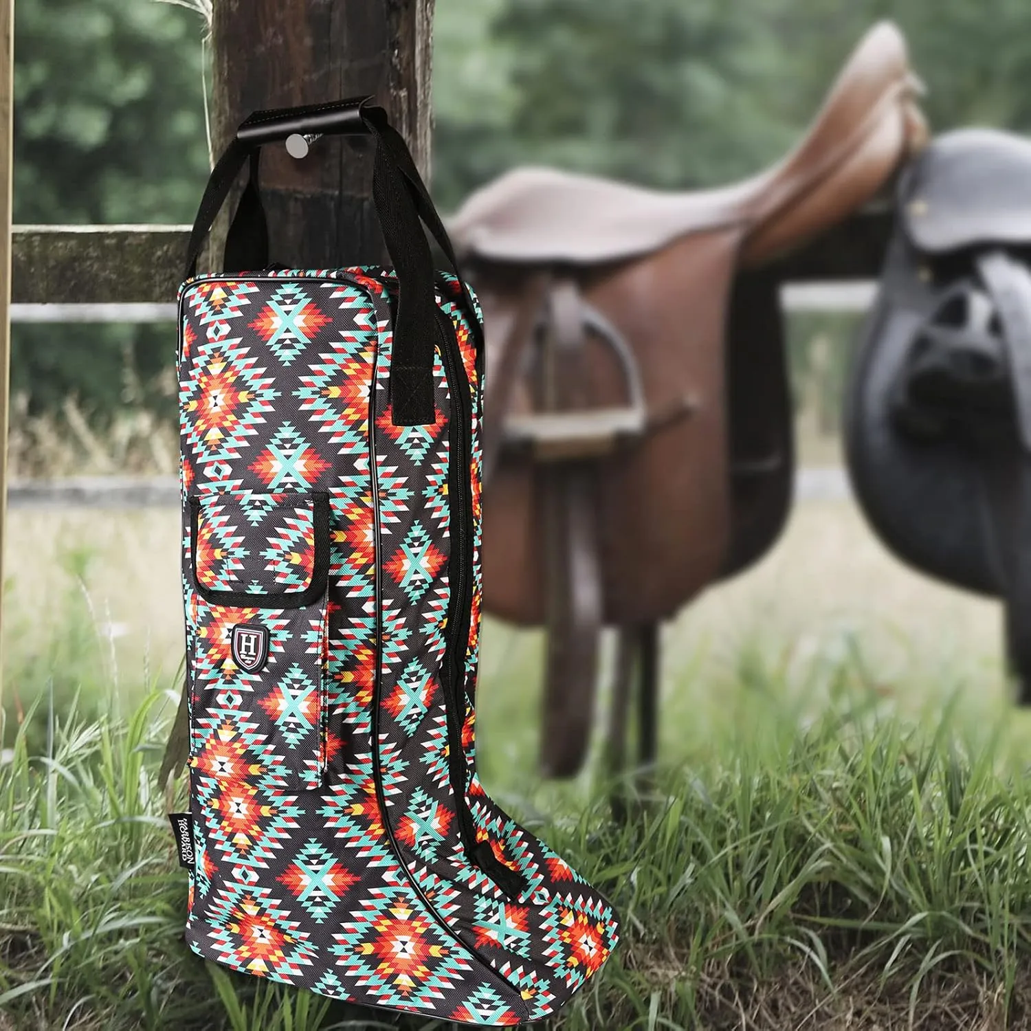Harrison Howard Tall Boot Carry Bag Protect Rider Boots for Shows Competition Travel Long-lasting Boot Bag