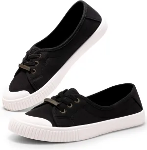 Harvest Land Womens Canvas Low Top Sneakers Slip on Shoes for Women Fashion Walking Sneakers