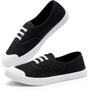 Harvest Land Womens Canvas Low Top Sneakers Slip on Shoes for Women Fashion Walking Sneakers