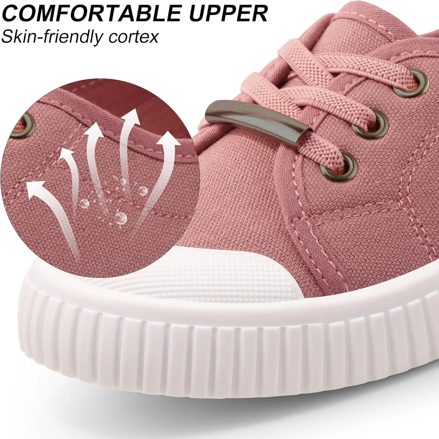 Harvest Land Womens Canvas Low Top Sneakers Slip on Shoes for Women Fashion Walking Sneakers