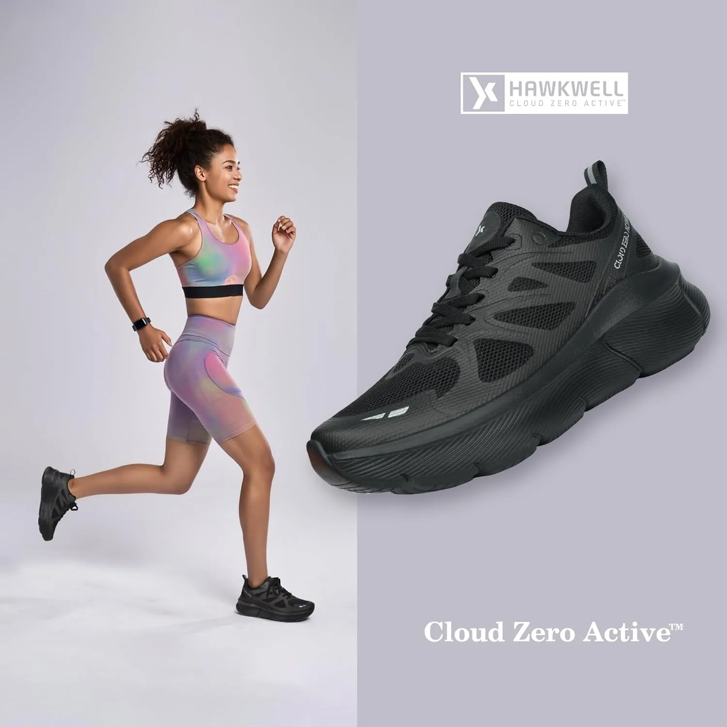 Hawkwell Women's Cloud Zero Active Walking Tennis Cushion Running Shoes Breathable Athletic Gym Workout Jogging Sports Sneakers Non Slip Medical Work Shoes