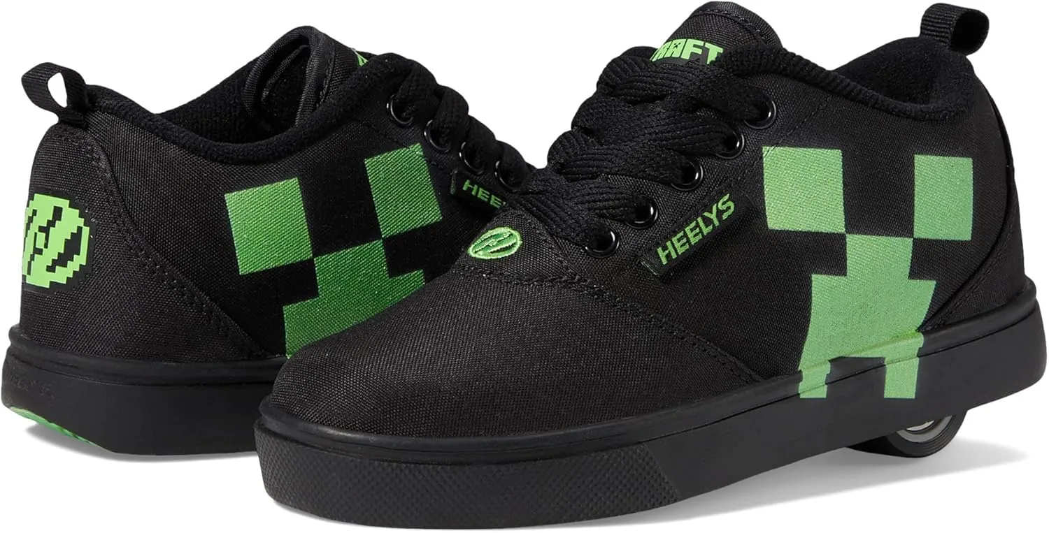 HEELYS Unisex-Child Pro 20 Minecraft (Little Big Kid/Adult) Wheeled Heel Shoe