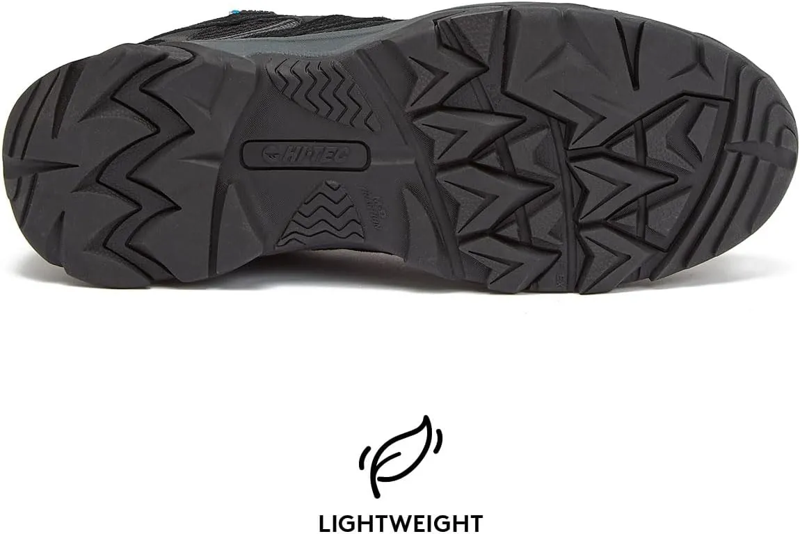 HI-TEC Ravus WP Low Waterproof Hiking Shoes for Men, Lightweight Breathable Outdoor Trekking and Trail Shoes, Sizes 7 to 15, Medium and Extra Wide Mens Hiking Shoes