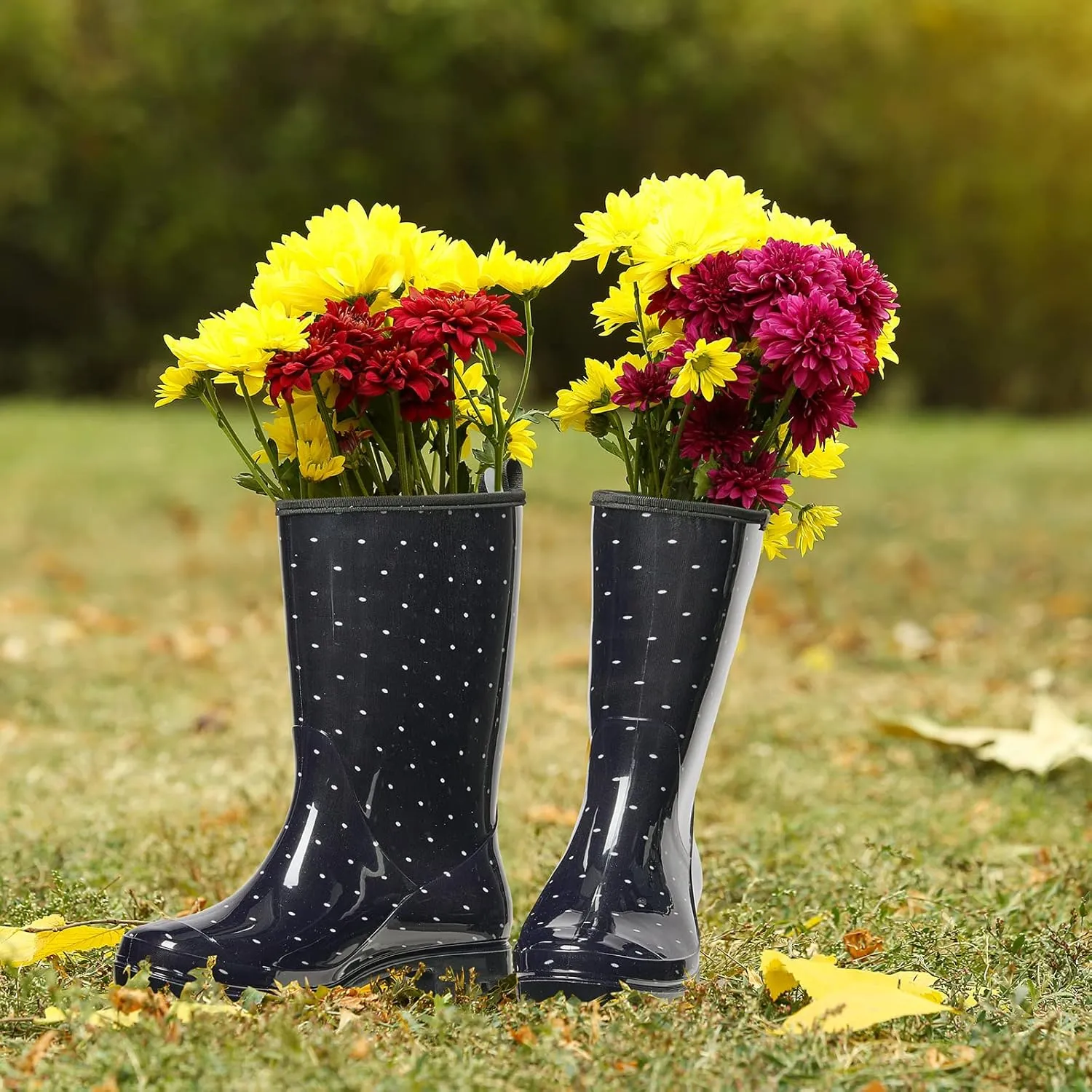 HISEA Women's Rain Boots Waterproof Mid Calf Garden Boots for Women