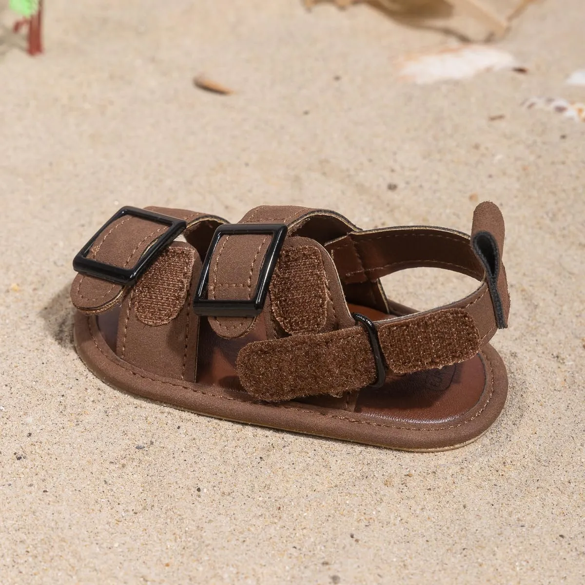 HsdsBebe Infant Baby Boys Girls Summer Beach Sandals Breathable Athletic Anti-slip Soft Sole Newborn First Walker Crib Shoes
